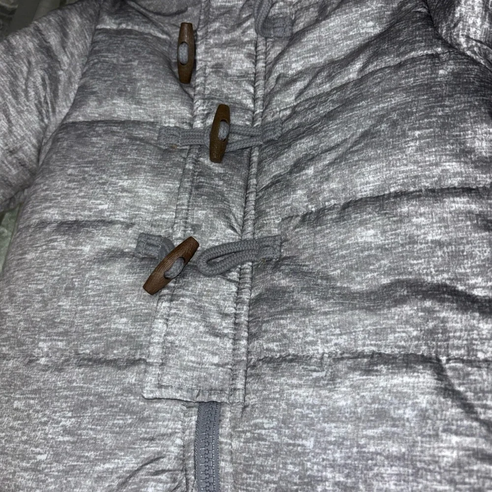 OshKosh B'gosh Gray‎ Puffer Snowsuit with Brown Accents